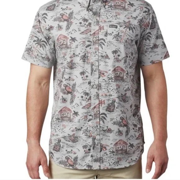 Columbia Rapid Rivers Printed Shirt Sz XL - Picture 1 of 6